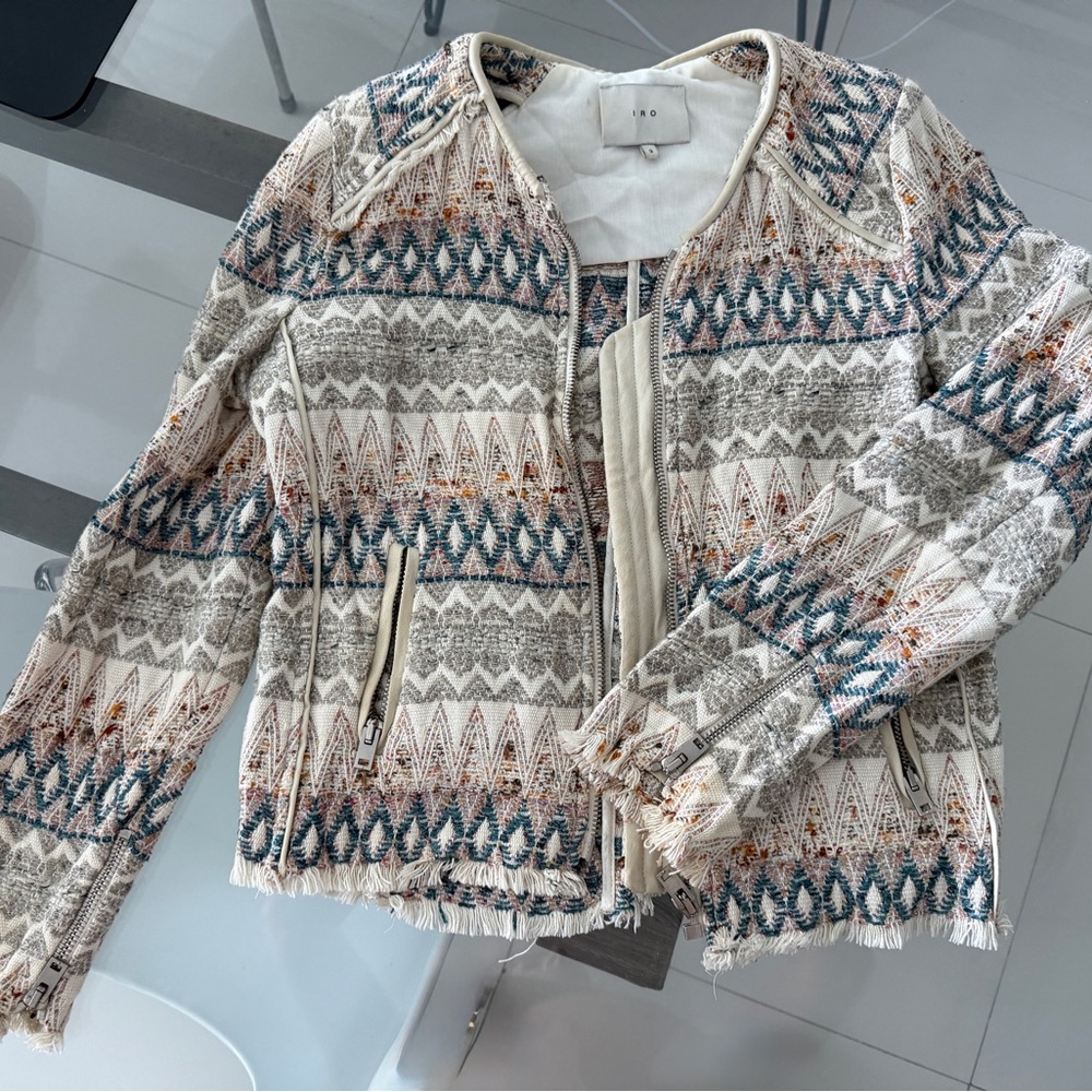 IRO tribal tweed Jacket - Size 3 (US 8-10)